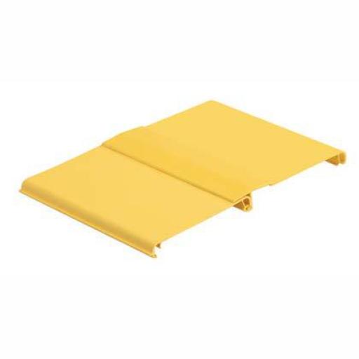 [PANDUIT_FRHC12YL6] Panduit Tapa Con Bisagra a Presión Para Canaleta FiberRunner™ FR12X4YL6, de PVC Rígido, Color Amarillo, 1.8 m de Largo