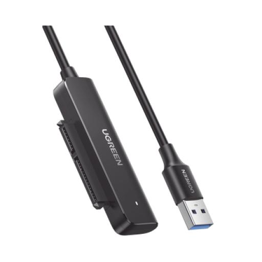 [UGREEN_70609] Ugreen Cable Adaptador SATA a USB 3.0 / SATA 3.0/2.0 / Soporta HDD y SSD de 2.5" / Soporta S.M.A.R.T, TRIM, UASP / No Requiere Adaptador de Corriente / Cable 50 cm