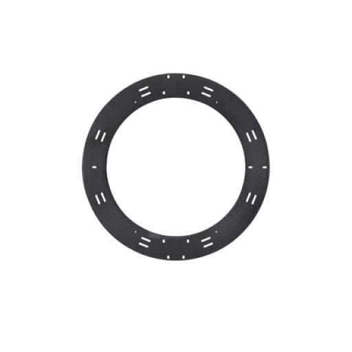 [PANDUIT_WMFS24] Panduit Raqueta de Almacenamiento y Gestión de Holgura Para Cables, de 24 in de Diámetro, Instalación en Pared o en Rack, Incluye 8 Cintas de Contacto de 12 in, Color Negro  