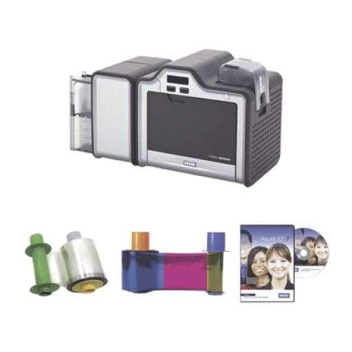 [HIDIDENTITY_89302] HID Identity Kit Impresora Retransferencia HDP5000/ UN Lado/ Incluye Ribbon, Film y Software/ 3 Años Garantía