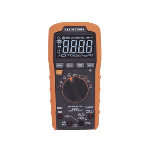 [KLEINTOOLS_MM720] Klein Tools Multímetro Digital de Rango Automático con TRMS 1000V Medición de Temperatura y Baja Impedancia