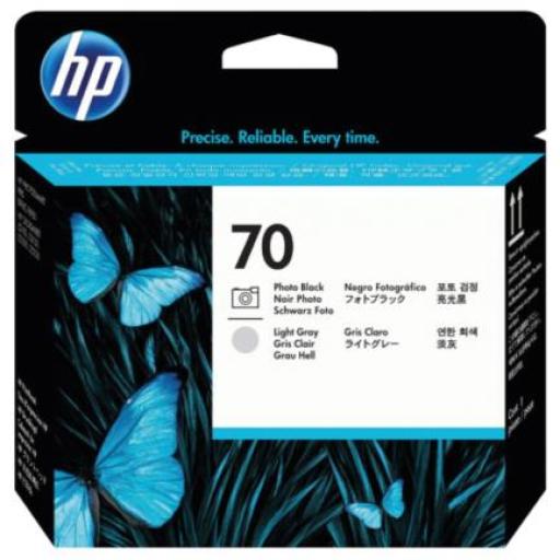 [HP_C9407A] Cabezal HP 70 Negro Fotográfico/Gris Claro