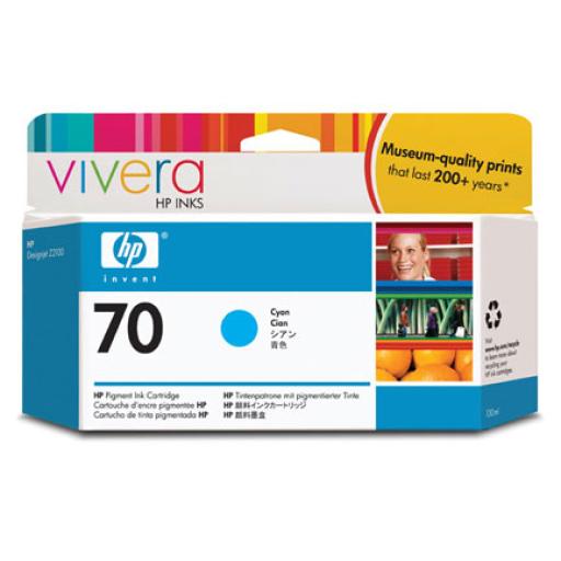 [HP_C9452A] HP TINTA HP LF 70 CYAN DESIGNJET Z2100 130ML