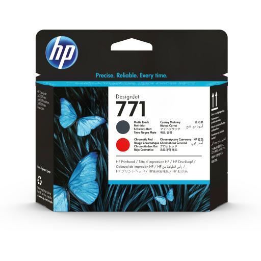 [HP_CE017A] HP CABEZAL HP LF 771 NEGRO MATTE/ROJO CROMATICO Z6200 775ML