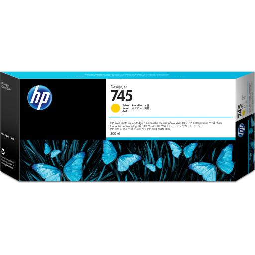 [HP_F9K02A] Cartucho HP 745 Amarillo Original 300ml