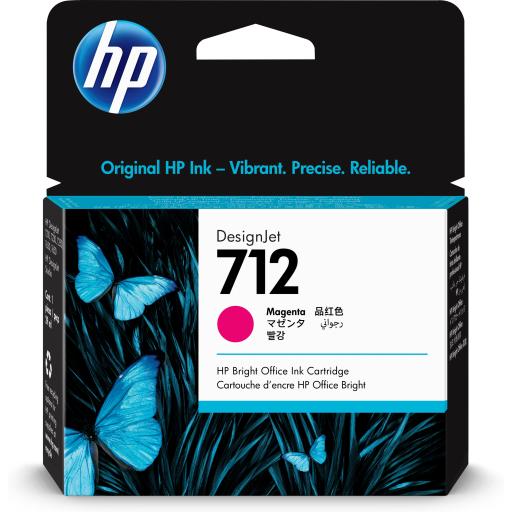 [HP_3ED68A] Cartucho HP 712 Magenta Original, 29ml
