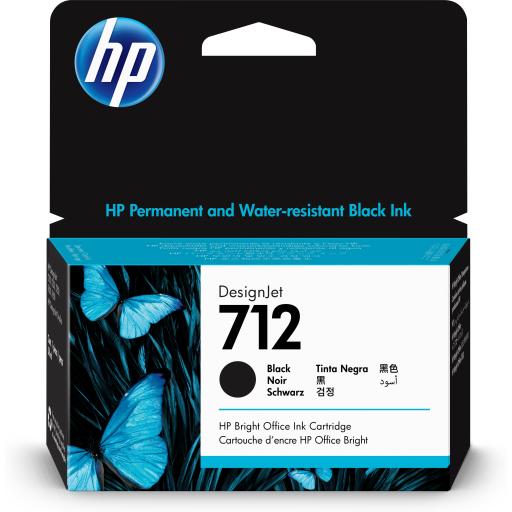 [HP_3ED70A] Cartucho HP 712 Negro Original, 38ml