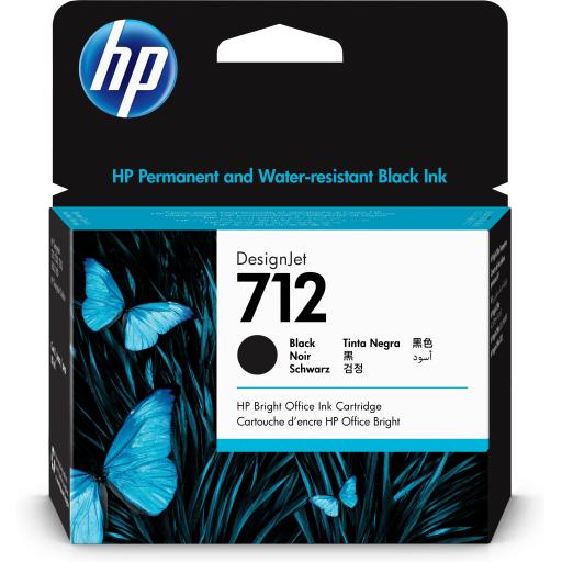 [HP_3ED71A] Cartucho HP 712 Negro Original, 80ml