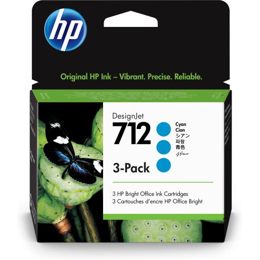 [HP_3ED77A] Cartucho HP DesignJet 712 Cyan Original, 29 ml