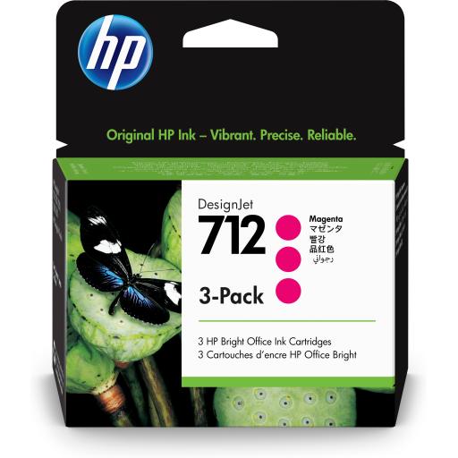 [HP_3ED78A] Cartucho HP DesignJet 712 Magenta Original, 29 ml