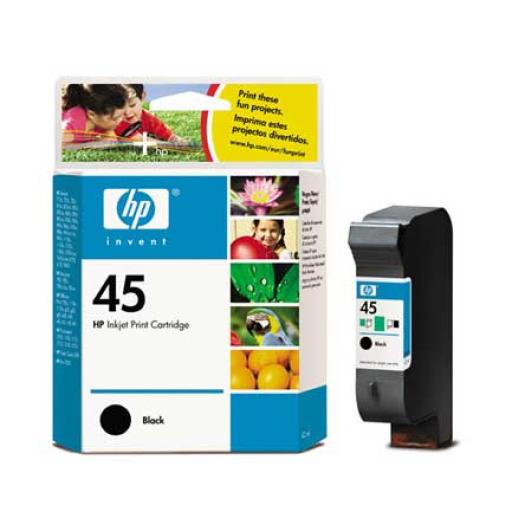 [HP_51645AL] Cartucho HP 45 Negro Original, 930 Páginas