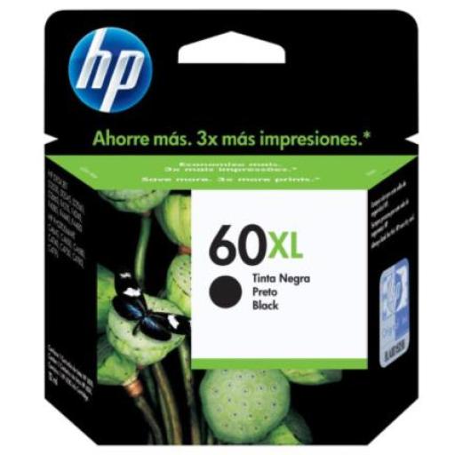 [HP_CC641WL] Cartucho HP 60XL Negro Original, 600 Páginas