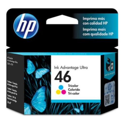 [HP_CZ638AL] Cartucho HP 46 Tricolor Original, 750 Páginas