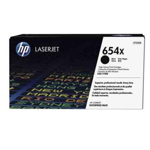 [HP_CF330X] HP Cartucho de Tóner Original HP 654X LaserJet de Alta Capacidad Negro