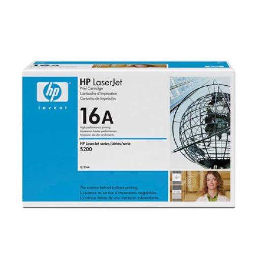 [HP_Q7516A] Tóner HP 16A Negro Original, 12.000 Páginas