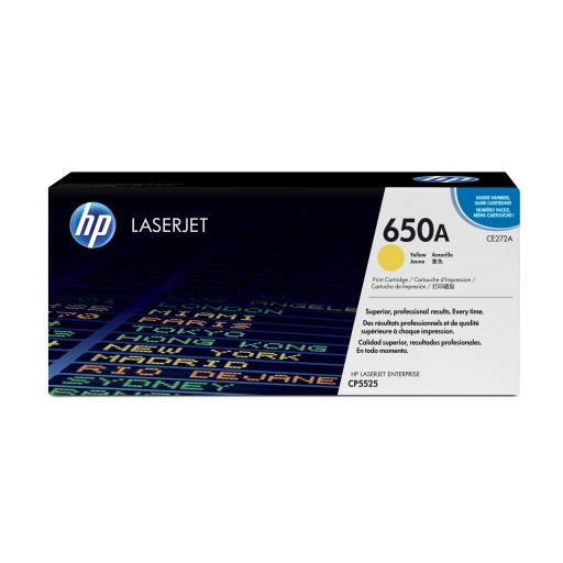 [HP_CE272A] Tóner HP 650A Amarillo Original Original, 15.000 Páginas