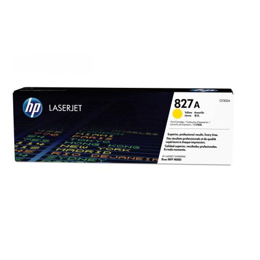 [HP_CF302A] Tóner HP 827A Amarillo Original Original, 32.000 Páginas