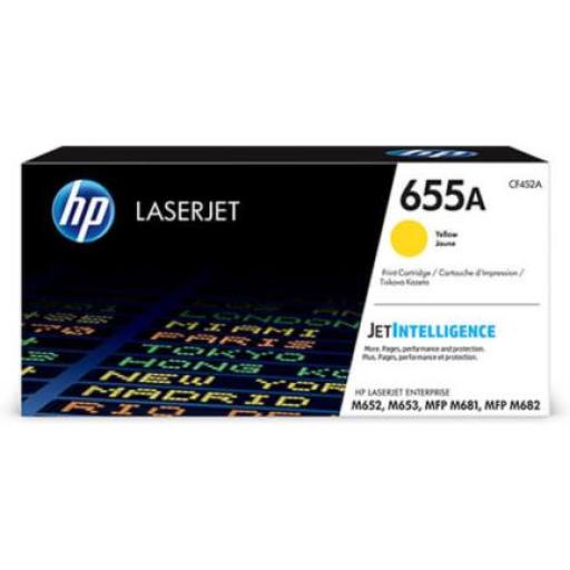 [HP_CF452A] Tóner HP 655A Amarillo Original, 10.500 páginas