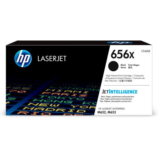 [HP_CF460X] Tóner HP 656X Alto Rendimiento Negro Original, 27.000 páginas