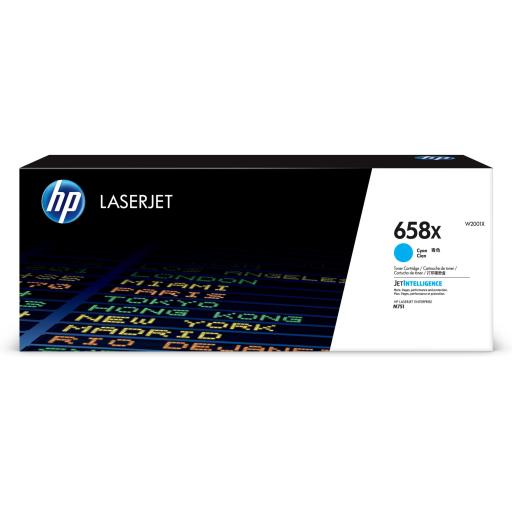 [HP_W2001X] Toner HP 658X Cian Original LaserJet Alto Rendimiento 28000 páginas