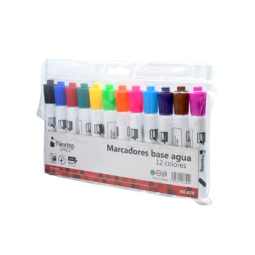 [NEXTEP_NE-079] Nextep Marcador Nextep Base Agua Estuche Colores Surtidos C/12 Pzas