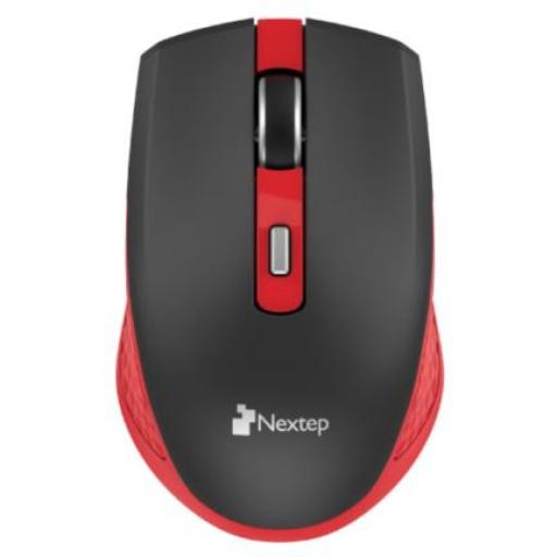 [NEXTEP_NE-413NR] Nextep Mouse Nextep Inalámbrico Recargable Switch Encendido 1600 dpi Color Negro-Rojo