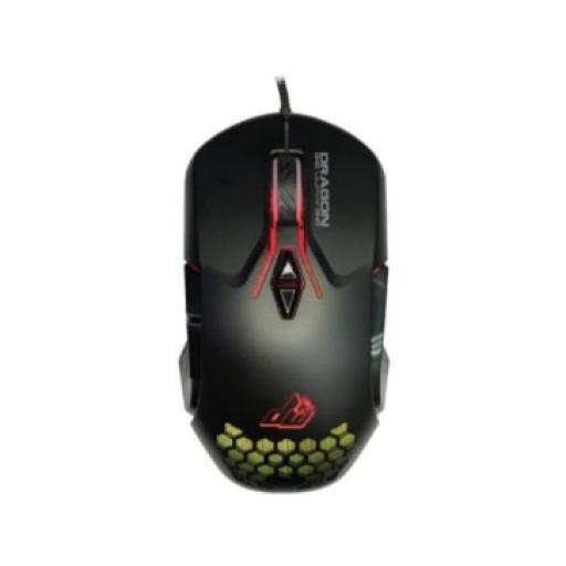 [NEXTEP_NE-480P] Nextep Mouse Gamer Dragon XT USB Base Metálica 6 Botones Silenciosos 6400 dpi RGB Color Negro