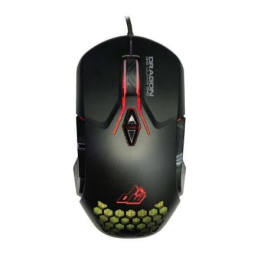 [NEXTEP_NE-480P] Nextep Mouse Gamer Dragon XT USB Base Metálica 6 Botones Silenciosos 6400 dpi RGB Color Negro