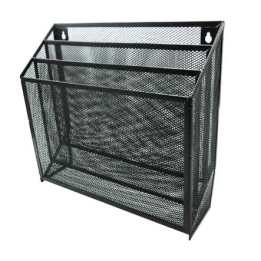 [NEXTEP_NE-176] Nextep Clasificador Nextep Malla Metálica 3 Niveles Grande Caja Blanco-Negro