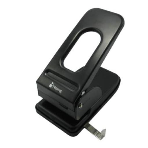 [NEXTEP_NE-125] Nextep Perforadora Nextep Uso Rudo 2 Orificios 8cm Hasta 60 Hojas Color Negro