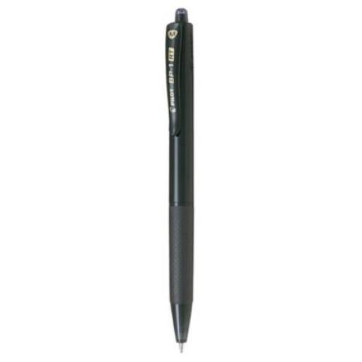 [PILOT_10704] Pilot Bolígrafo Pilot BP-1 RT Mediano Retráctil Color Negro C/12 Pzas