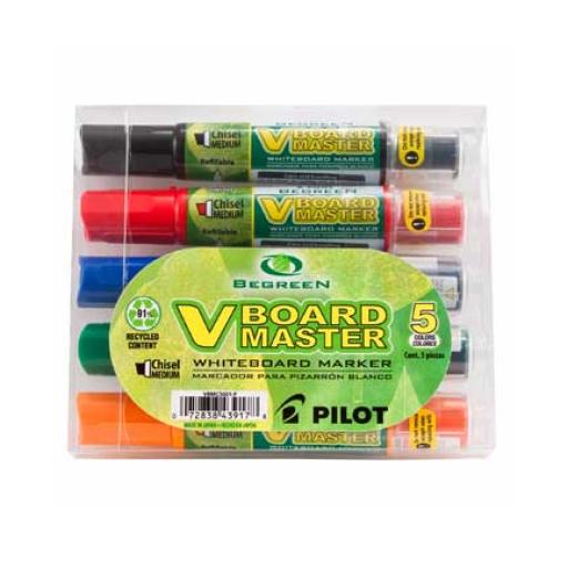 [PILOT_43820] Pilot MARCADOR PILOT P/PIZARRON BLANCO CON 5 PIEZAS SURT.