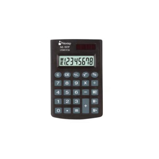 [NEXTEP_NE-187P] Nextep Calculadora Nextep 8 Digitos de Bolsillo con Cartera Solar/Bateria