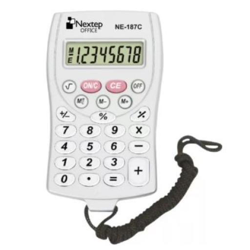 [NEXTEP_NE-187C] Nextep Calculadora Nextep 8 DÍgitos de Bolsillo Batería con Cordón