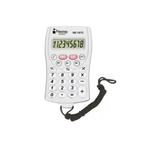 [NEXTEP_NE-187C] Nextep Calculadora Nextep 8 DÍgitos de Bolsillo Batería con Cordón