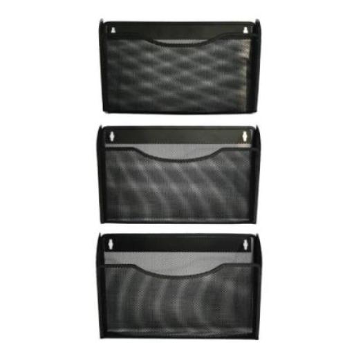 [NEXTEP_NE-164P3] Nextep Revistero Nextep de Pared Malla Metalica C/3