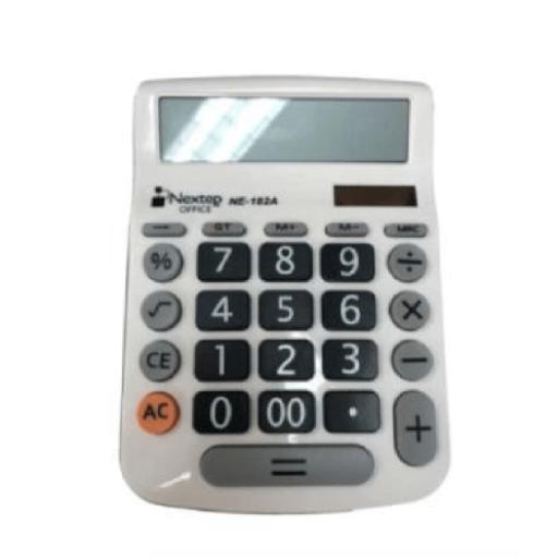 [NEXTEP_NE-182A] Nextep Calculadora Nextep 12 Dígitos Escritorio Teclas Grandes Solar/Batería
