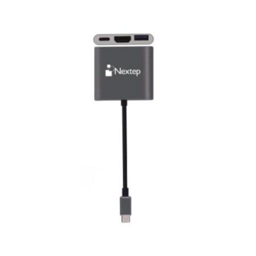 [NEXTEP_NE-446E] Nextep Hub Nextep USB-C 3 en 1 USB 3.0/HDMI 4K