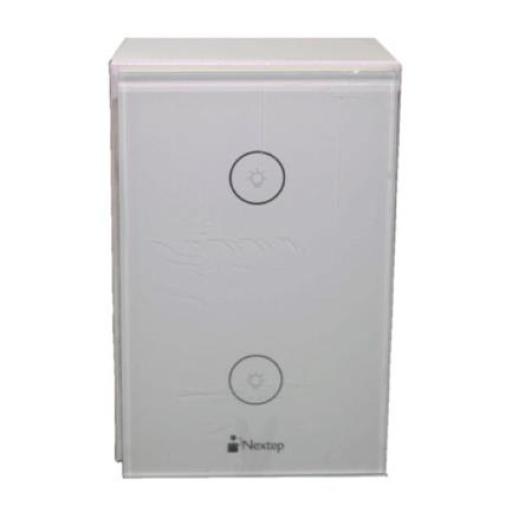 [NEXTEP_NE-266D] Nextep Interruptor Nextep Smart de Luz Pared Táctil Doble Control Wi-Fi