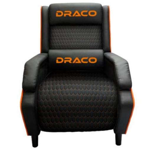 [NEXTEP_NE-488J] Nextep Sofá Gamer Reclinable Dragon XT Modelo Draco Color Negro-Naranja