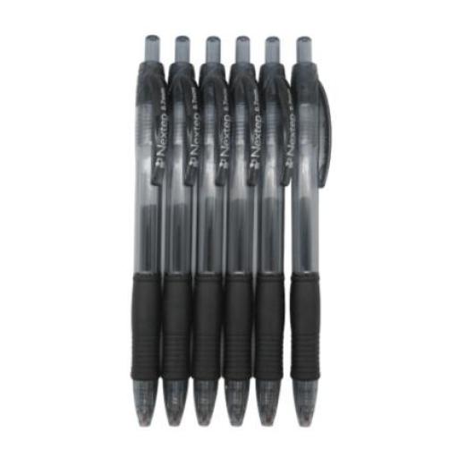 [NEXTEP_NE-062N] Nextep Bolígrafo Nextep Gel Retráctil Mediano 0.7mm Color Negro C/6