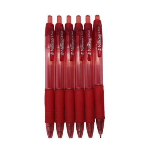 [NEXTEP_NE-062R] Nextep Bolígrafo Nextep Gel Retráctil Mediano 0.7mm Color Rojo C/6