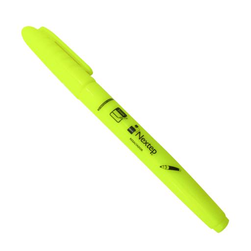 [NEXTEP_NE-084A] Nextep Marcador Nextep Resaltador Tipo Pluma Color Amarillo C/12 Pzas