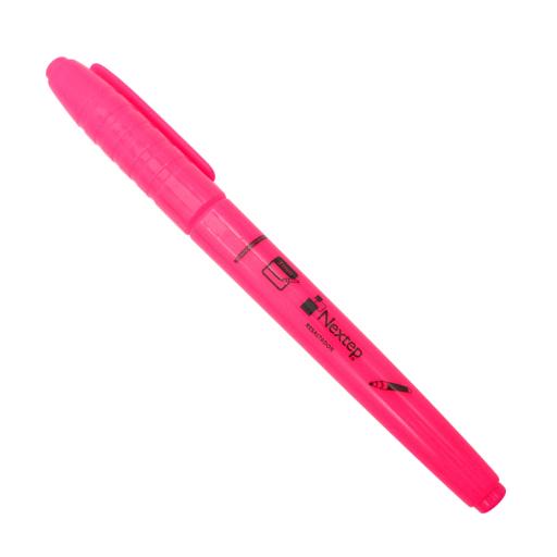 [NEXTEP_NE-084R] Nextep Marcador Nextep Resaltador Tipo Pluma Color Rosa C/12 Pzas