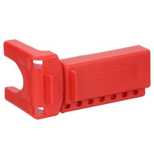 [PANDUIT_PSL-BV1] Panduit Dispositivo de Bloqueo LOTO para Válvulas de Bola, para Diámetros de Tubería de 1/4" a 1" y Longitud de Mango Hasta 7.5", Color Rojo