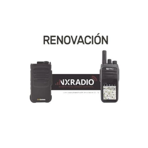 [NXRADIO_RENOVACIONNXRADIOTERMINAL] NXRADIO Renovacion de Servicio Anual NXRadio para Terminales NXPOC130, RG360 y M5