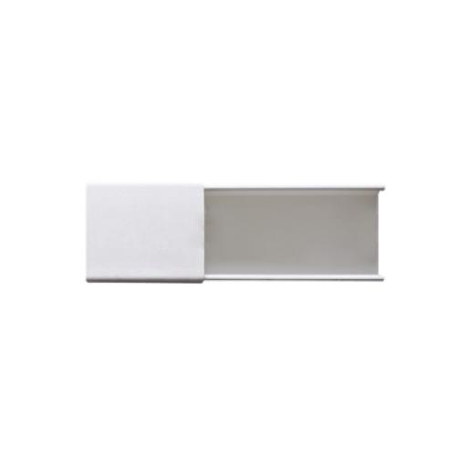 [THORSMAN_PT-48-SD] Thorsman Canaleta blanca sin división, de PVC auto extinguible, 48 x 16 x tramo 2.5m (6101-01260