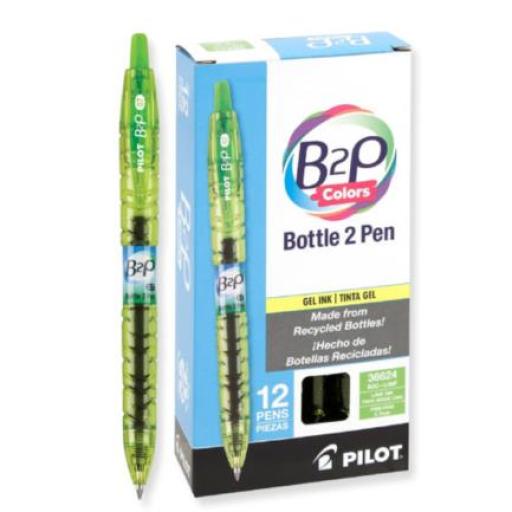 [PILOT_36627] Pilot Bolígrafo Pilot B2P Colors Gel 0.7mm Color Verde Caja C/12 Pzas