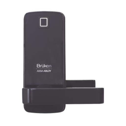 [BRUKENASSAABLOY_BRK3551] BRUKEN ASSA ABLOY Cerrojo Electrónico con Manija y Lector de Huella/ Tarjeta para Puerta de Vidrio