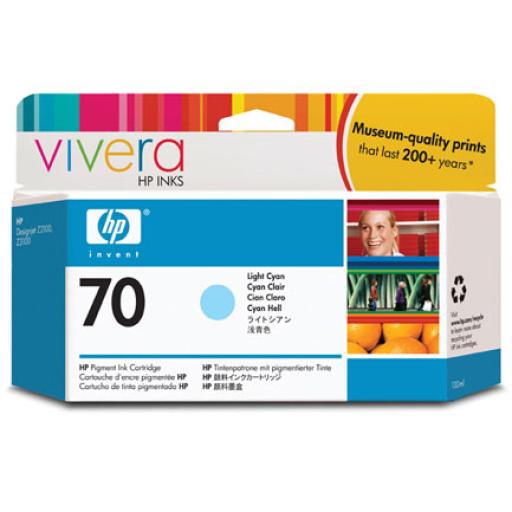 [HP_C9390A] Cartucho HP 70 Cyan Claro Original 130ml
